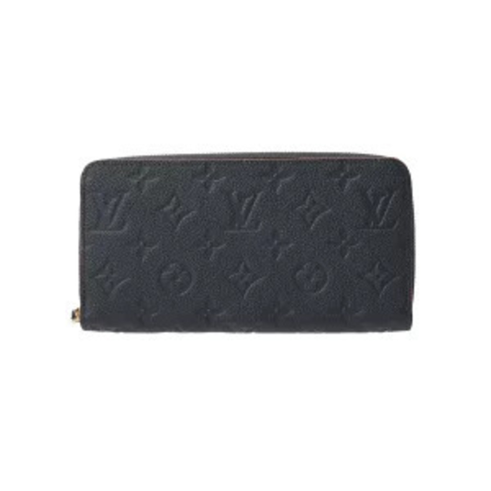 Louis Vuitton Monogram Empreinte Zippy Wallet Marine Blue Rouge Red Leather Long